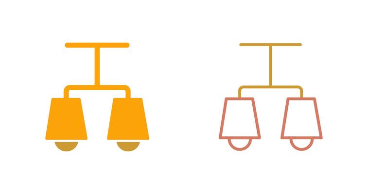 Lit Lamp Icon Design