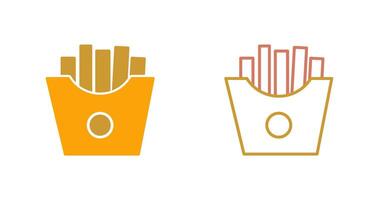 Fries Icon Design vector