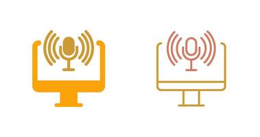 Podcast Icon Design vector