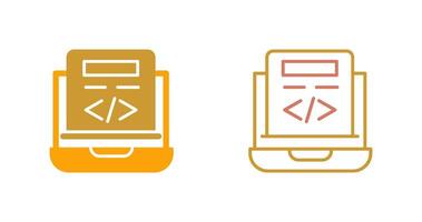 Coding Icon Design vector