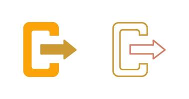 Logout Icon Design vector