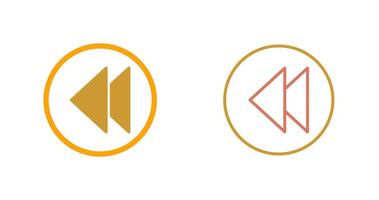 Previous Icon Design vector