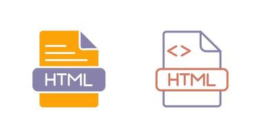 HTML Icon Design vector