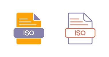 ISO Icon Design vector