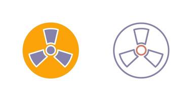 Radiation Icon Design vector