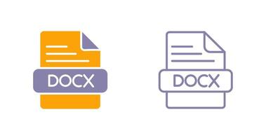 DOCX Icon Design vector