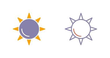 diseño de icono de sol vector