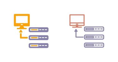 diseño de icono de base de datos vector