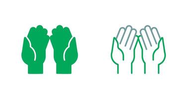 Praying Hands Icon Design vector