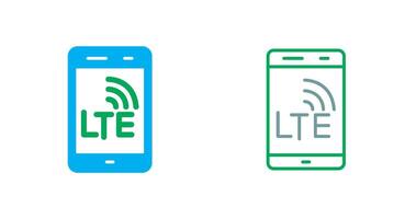 LTE Icon Design vector