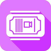 Cinema Ticket Icon Design vector