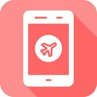 Airplane Mode Icon Design vector