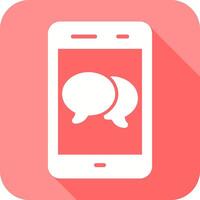 Double Message Bubble Icon Design vector