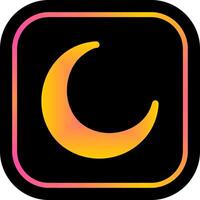 New Moon Icon Design vector