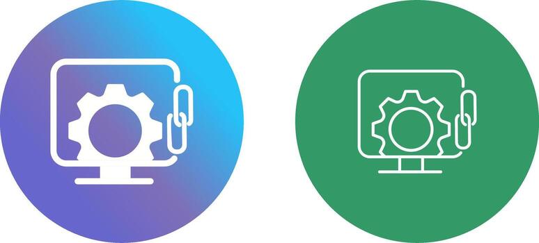 Link Optimization Icon Design vector