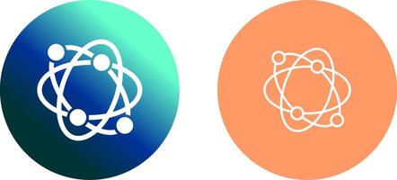 Atomic Structure Icon Design vector