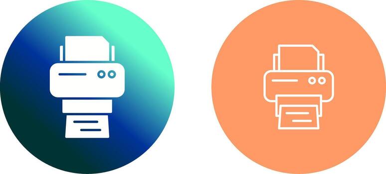diseño de icono de impresora vector