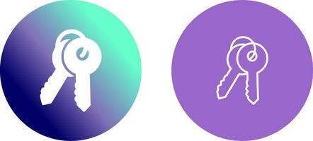 Keys Icon Design vector