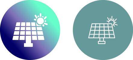 Solar Panel Icon Design vector