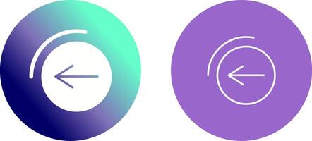 Back Button Icon Design vector