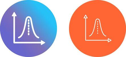 Histogram Icon Design vector