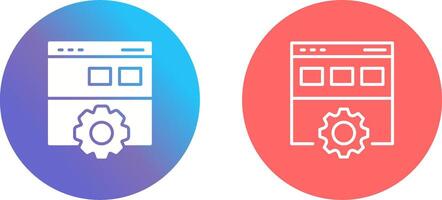 Web Development Icon Design vector