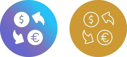 Currency Exchange Icon Design vector