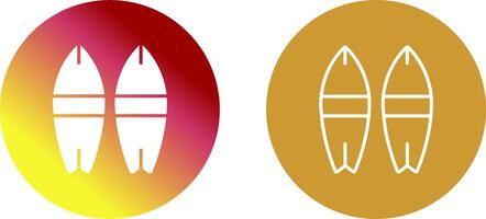 Surfboard Icon Design vector