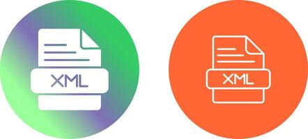 XML Icon Design vector