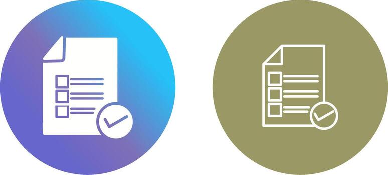 Valid Document Icon Design vector