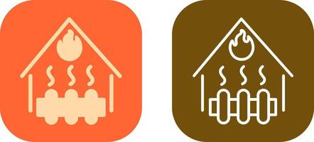 Heating System Icon Design vector