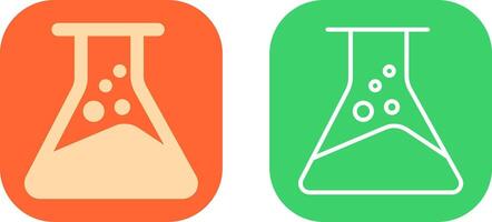 Chemical Flask Icon Design vector