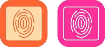 Fingerprint Icon Design vector