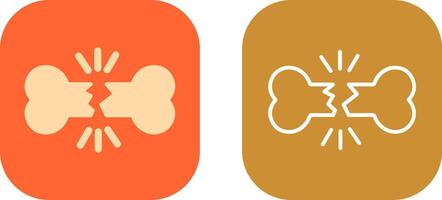 Bone Fracture Icon Design vector
