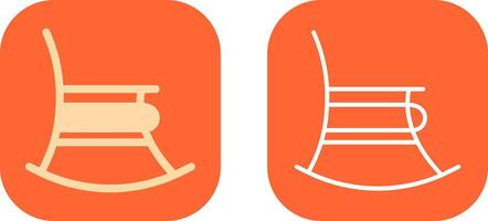 Rocking Chair Icon Design vector