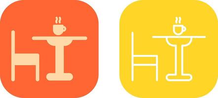 Tea Table Icon Design vector