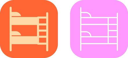 Bunk bed Icon Design vector