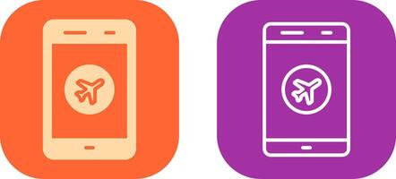 Airplane Mode Icon Design vector