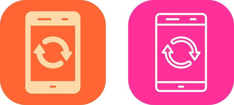 diseño de icono de sincronización vector