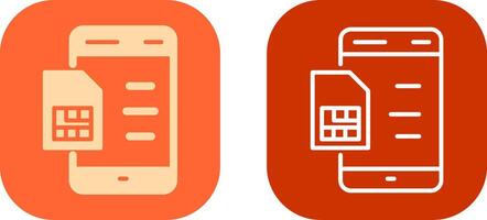 sim tarjeta icono diseño vector