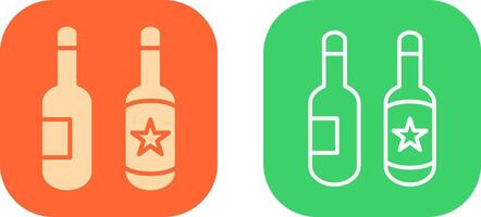 Beer Bottles Icon Design vector