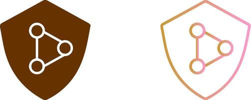 Network Protection Icon Design vector