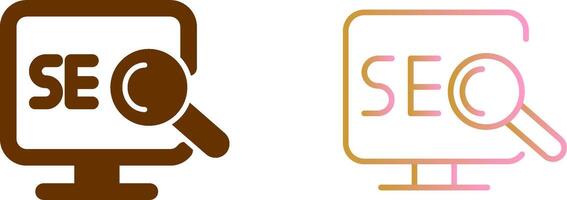 Search Engine Optimization Icon Design vector