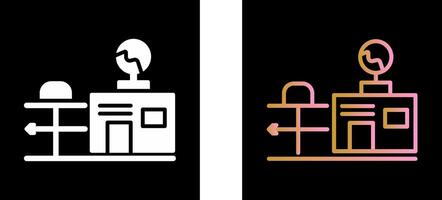 Weather Station Icon Design vector