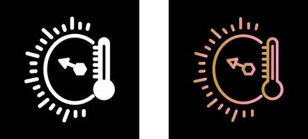 Temperature Indicator Icon Design vector