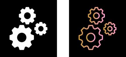 Multiple Cogwheels Icon Design vector