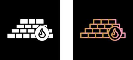 Firewall Icon Design vector
