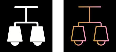 Lit Lamp Icon Design vector