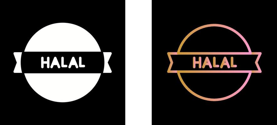 Halal Sticker Icon Design
