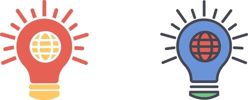 Brilliant Idea Icon Design vector